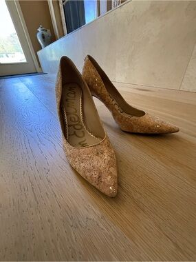 Sam Edelman Hazel Cork Stiletto Pumps Size 8